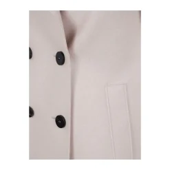 Harris Wharf London Frakker*Mandel Uld Dobbelt-Brysket Frakke Beige