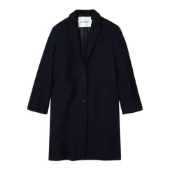 Closed Frakker*Marine uldblanding frakke Blå