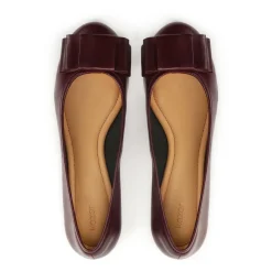 Kazar Ballerina Sko*Maroon ballerinaer med en sløjfe Brun