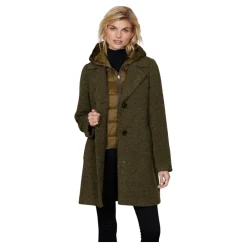 Junge Frakker*Mathilda Modern Fit Enkeltradet Frakke Grøn