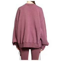 The Attico Sweatshirts*Mauve Fade Bomuld Crewneck Sweatshirt Lilla