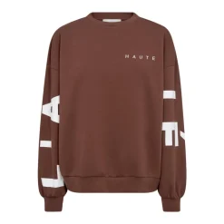 Haute L'Amitié Sweatshirts*Maxi Split Logo Sweat Brun