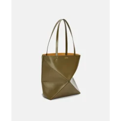 Loewe Indkøbstasker*Medium Puzzle Fold Tote Grøn