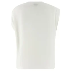 PINKO T-Shirts*Melody Supima Cotton Stretch Top Hvid
