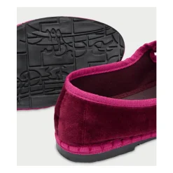 Flabelus Ballerina Sko*Mercedita Velvet Mary Jane Brun