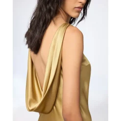 Nina Ricci Kjoler*Mermaid Midi Dress With Open Back Gul