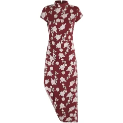 ROTATE Birger Christensen Kjoler*Mesh Asymmetrisk Kjole Rød