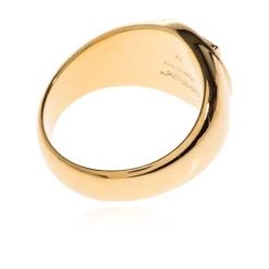 Off White Smykker*Messing ring Gul