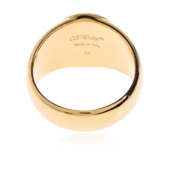 Off White Smykker*Messing ring Gul