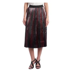 Zadig & Voltaire Nederdele*Metallic Gradient Plisseret Midi Nederdel Multifarvet