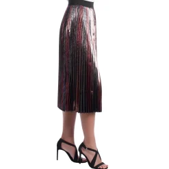 Zadig & Voltaire Nederdele*Metallic Gradient Plisseret Midi Nederdel Multifarvet