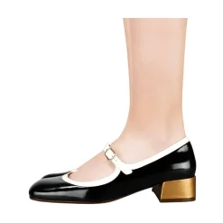 Chie Mihara Pumps|Stiletter*Metallic Læder Stiletter Sort