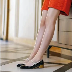 Chie Mihara Pumps|Stiletter*Metallic Læder Stiletter Sort