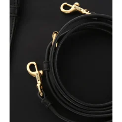 Moschino Håndtasker*Metallic Letters Nylon Shopping Bag Sort