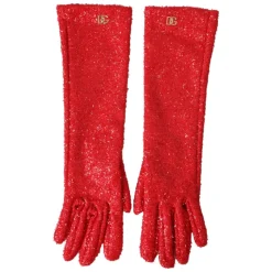 Dolce & Gabbana Handsker*Mid Arm Length Gloves Rød
