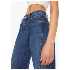 Mother Jeans*Mid Rise Full-Pipe Flood Fray Blå