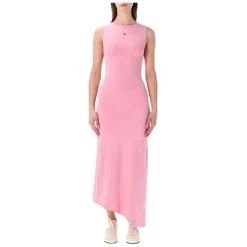 Marine Serre Kjoler*MIDI DRESS MOON PEARL Pink