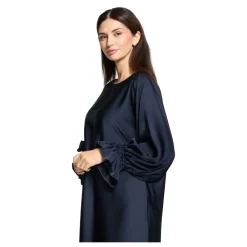 Betty Barclay Kjoler*Midi Kjole med Flæseærmer Blå