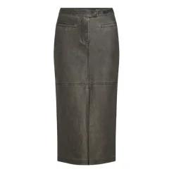 Karl Lagerfeld Nederdele*Midi Kunstlæder Nederdel Sort