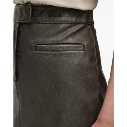 Karl Lagerfeld Nederdele*Midi Kunstlæder Nederdel Sort