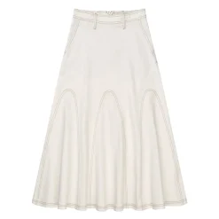 Munthe Nederdele*Midi Nederdele Beige