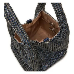 Love Moschino Bæltetasker*Midnatsblå håndtaske med Strass Grå