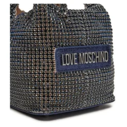 Love Moschino Bæltetasker*Midnatsblå håndtaske med Strass Grå
