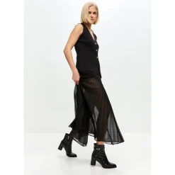 Cesare Gaspari Støvler*Midnight Croc Block Støvler Sort