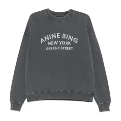 Anine Bing Sweatshirts|Striktrøjer & Sweatere*Miles New York Sweatshirt Sort