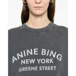 Anine Bing Sweatshirts|Striktrøjer & Sweatere*Miles New York Sweatshirt Sort