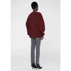 Anine Bing Sweatshirts|Striktrøjer & Sweatere*Miles Sweatshirt Chenille Signature Rød