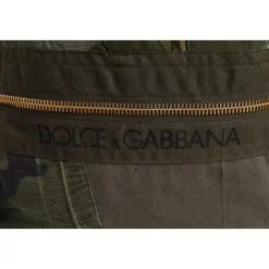 Dolce & Gabbana Rygsække*Military Green Patchwork Rucksack Rygsæk Grøn