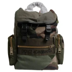 Dolce & Gabbana Rygsække*Militær Patchwork Rejse Rygsæk Grøn