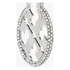 Tory Burch Smykker*Miller Pavé Hoop Øreringe Grå