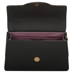 Versace Håndtasker*Mini lædertaske med push-lock lukning Sort