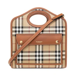Burberry Skuldertasker*Mini Lomme Taske Brun