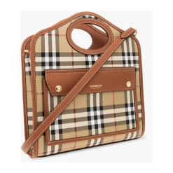 Burberry Skuldertasker*Mini Lomme Taske Brun