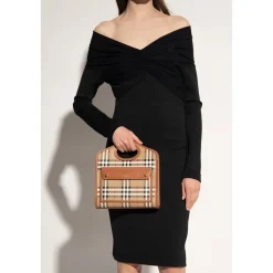 Burberry Skuldertasker*Mini Lomme Taske Brun