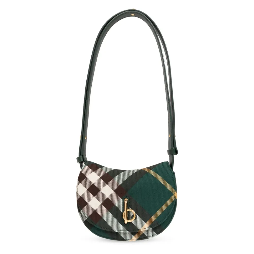 Burberry Bæltetasker*Mini Rocking Horse Checked Crossbody Taske Grøn