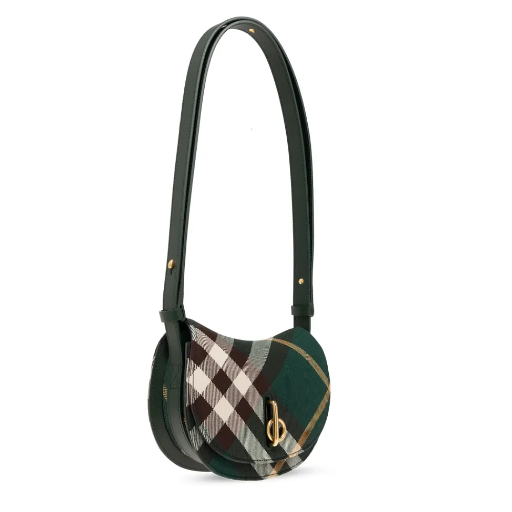 Burberry Bæltetasker*Mini Rocking Horse Checked Crossbody Taske Grøn