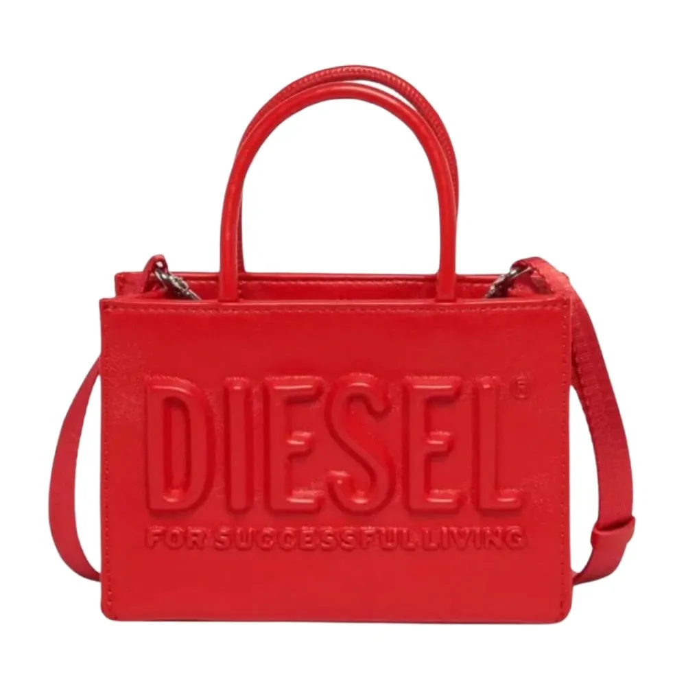 Diesel Håndtasker*Mini taske med tophåndtag Rød