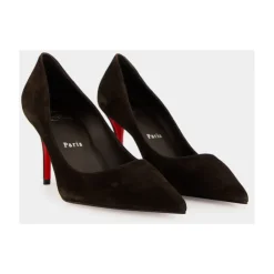 Christian Louboutin Pumps|Stiletter*Miss Z Suede 80 Pumps Brun