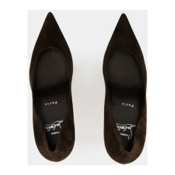 Christian Louboutin Pumps|Stiletter*Miss Z Suede 80 Pumps Brun