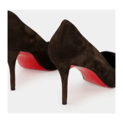 Christian Louboutin Pumps|Stiletter*Miss Z Suede 80 Pumps Brun