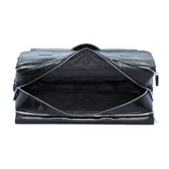 Piquadro Rejsetasker*Moderne Læderrejsetaske med Laptoprum Sort