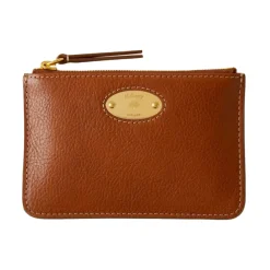 Mulberry Clutch*Moderne Møntpung med Plaque-Detalje Brun