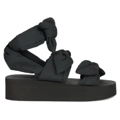 RED Valentino Sandaler*Moderne sandal med plateau og omsluttende rem. Sort