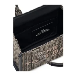 Marc Jacobs Indkøbstasker*Monogram Jacquard Top Handle Taske Sort