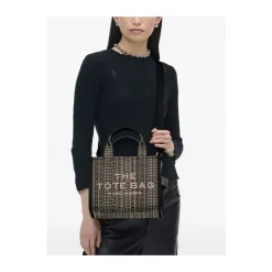 Marc Jacobs Indkøbstasker*Monogram Jacquard Top Handle Taske Sort