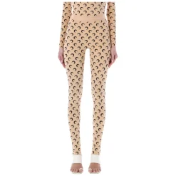 Marine Serre Bukser*Moon Leggings Beige